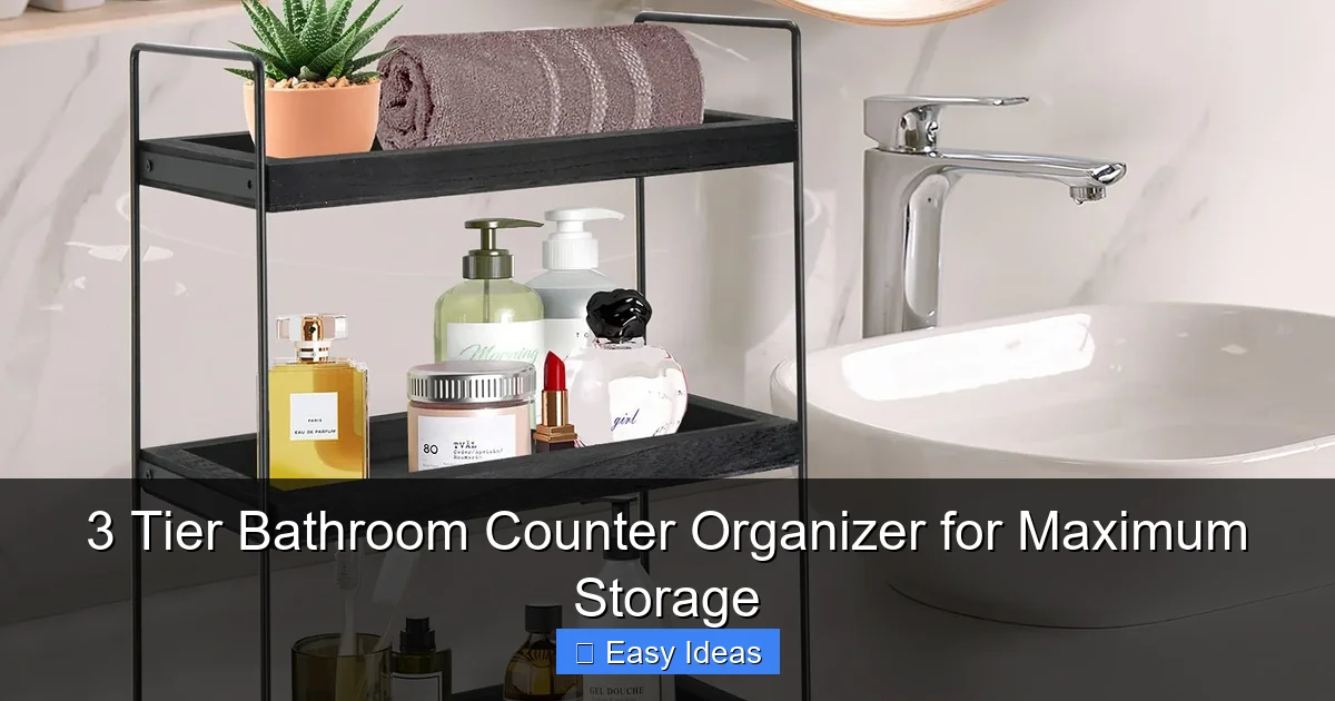 3 Tier Bathroom Counter Organizer for Maximum Storage