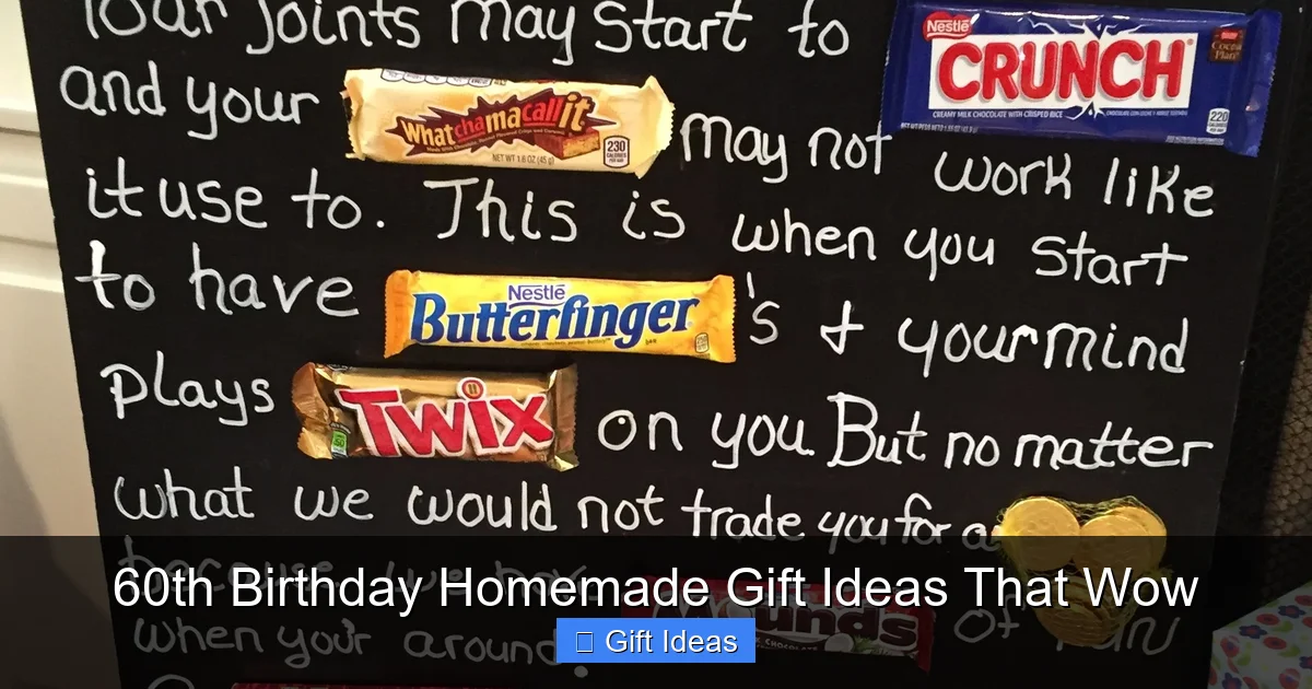 60th Birthday Homemade Gift Ideas That Wow