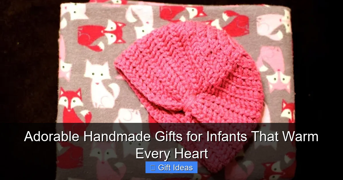 Adorable Handmade Gifts for Infants That Warm Every Heart