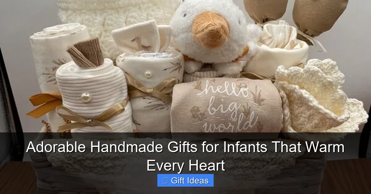 Adorable Handmade Gifts for Infants That Warm Every Heart