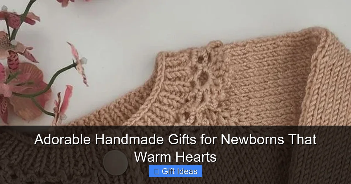 Adorable Handmade Gifts for Newborns That Warm Hearts