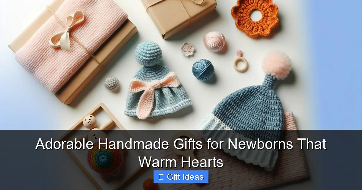 Adorable Handmade Gifts for Newborns That Warm Hearts