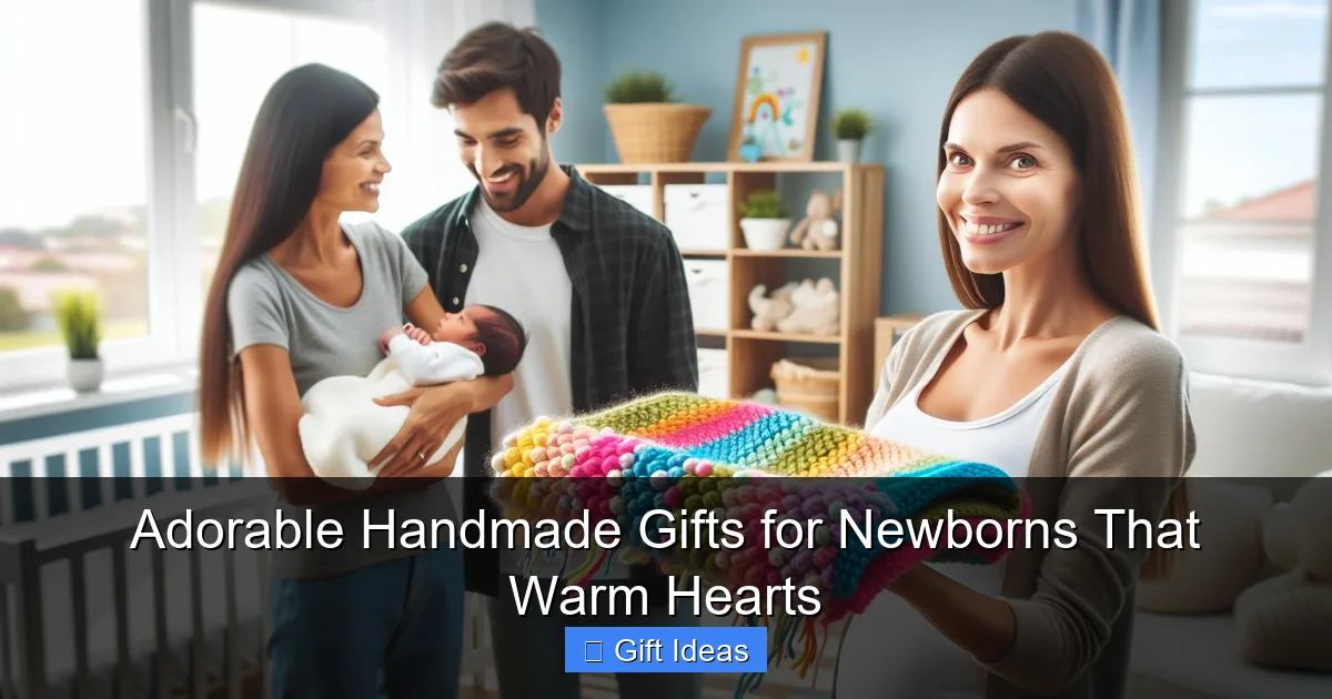 Adorable Handmade Gifts for Newborns That Warm Hearts