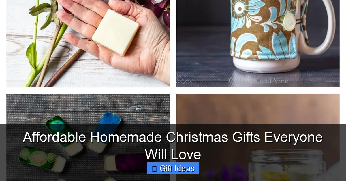 Affordable Homemade Christmas Gifts Everyone Will Love