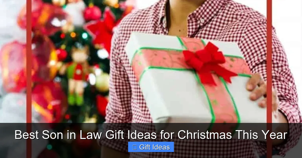 Best Son in Law Gift Ideas for Christmas This Year