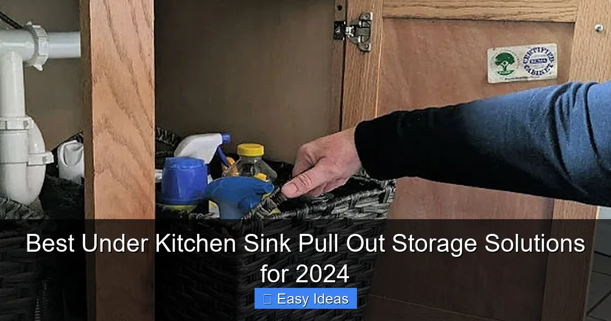 Best Under Kitchen Sink Pull Out Storage Solutions for 2024