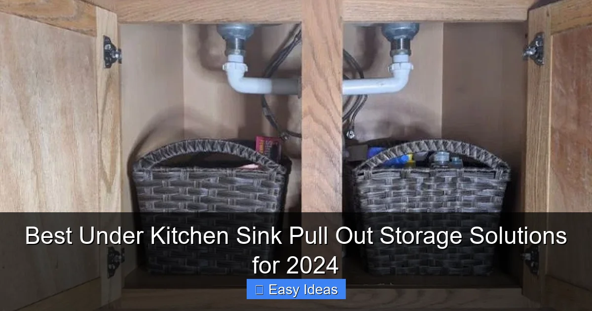 Best Under Kitchen Sink Pull Out Storage Solutions for 2024