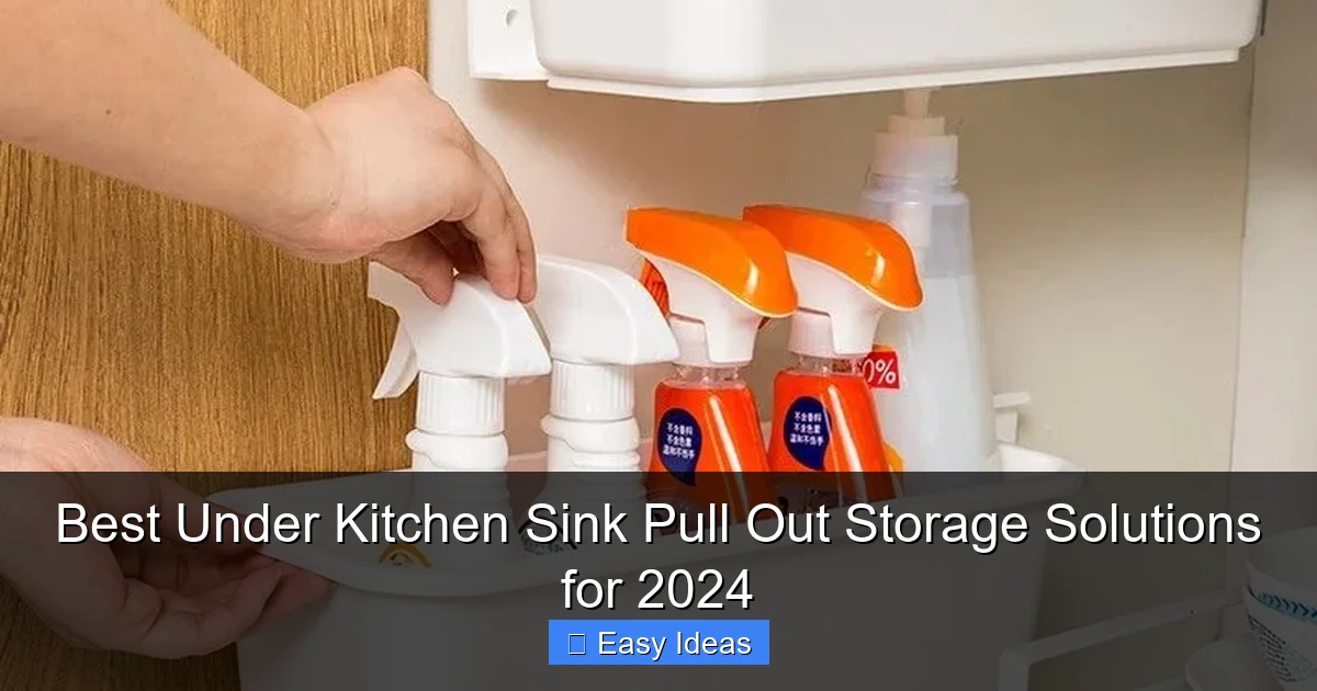 Best Under Kitchen Sink Pull Out Storage Solutions for 2024