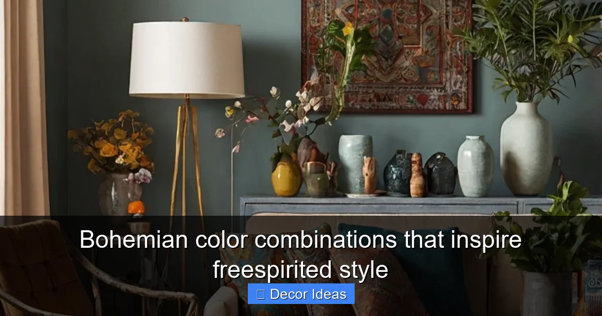 Bohemian color combinations that inspire freespirited style