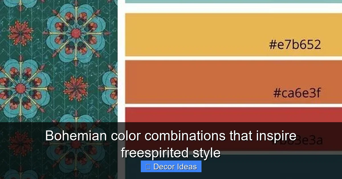Bohemian color combinations that inspire freespirited style