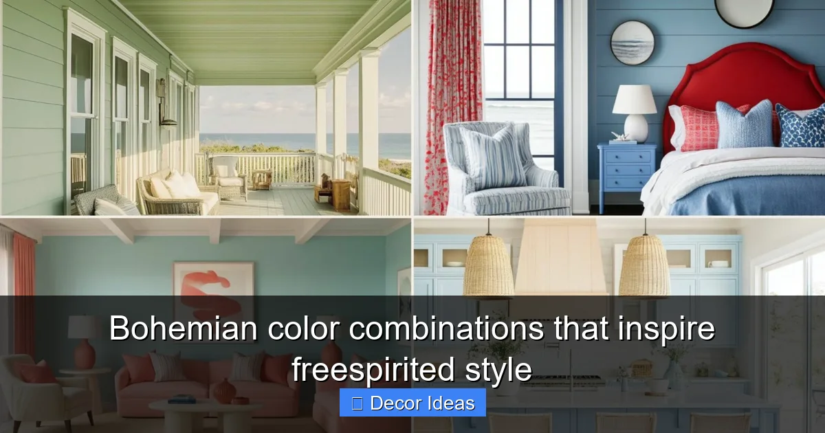 Bohemian color combinations that inspire freespirited style