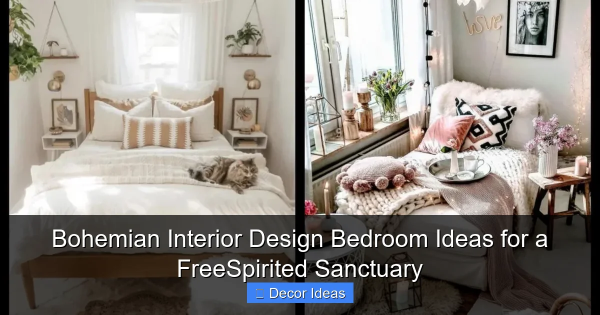 Bohemian Interior Design Bedroom Ideas for a FreeSpirited Sanctuary