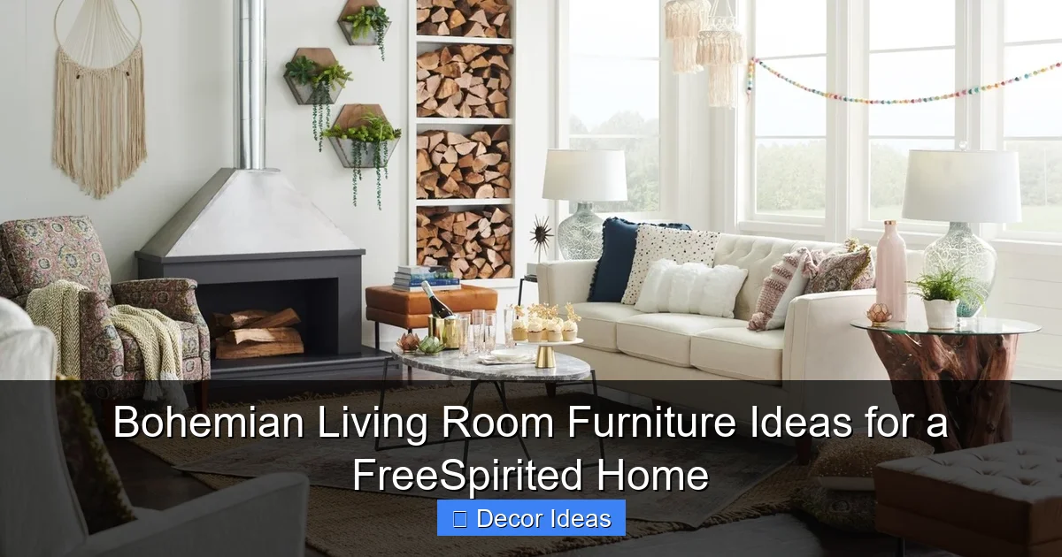 Bohemian Living Room Furniture Ideas for a FreeSpirited Home