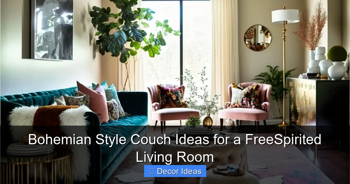 Bohemian Style Couch Ideas for a FreeSpirited Living Room