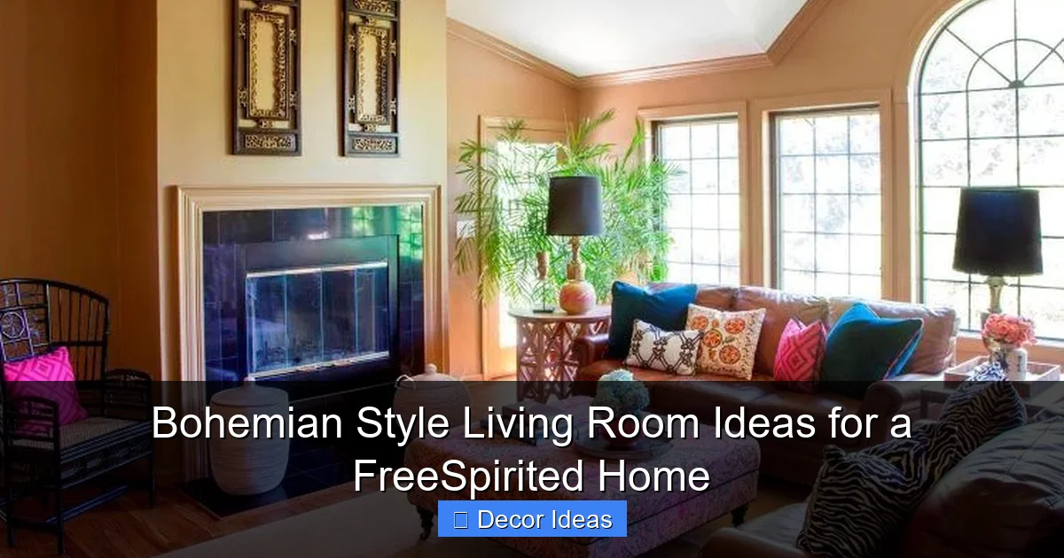 Bohemian Style Living Room Ideas for a FreeSpirited Home