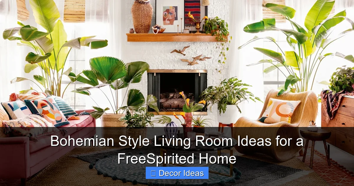 Bohemian Style Living Room Ideas for a FreeSpirited Home