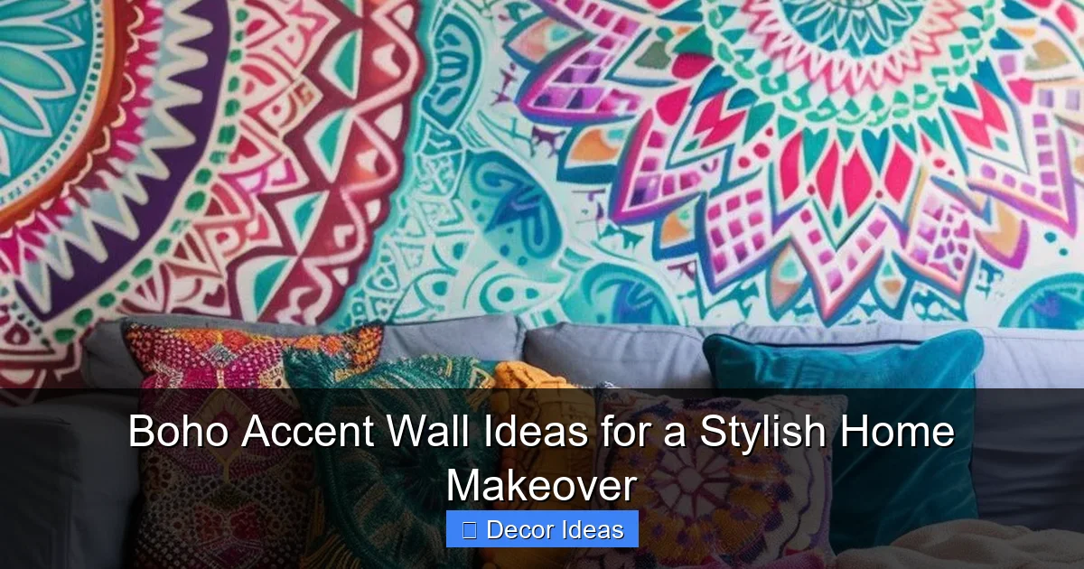 Boho Accent Wall Ideas for a Stylish Home Makeover