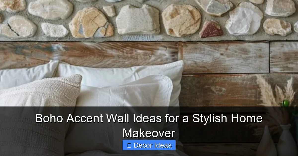 Boho Accent Wall Ideas for a Stylish Home Makeover