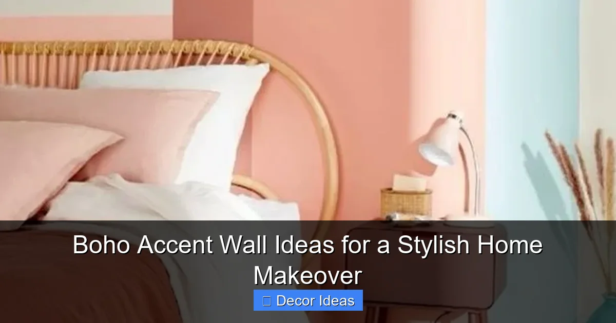 Boho Accent Wall Ideas for a Stylish Home Makeover