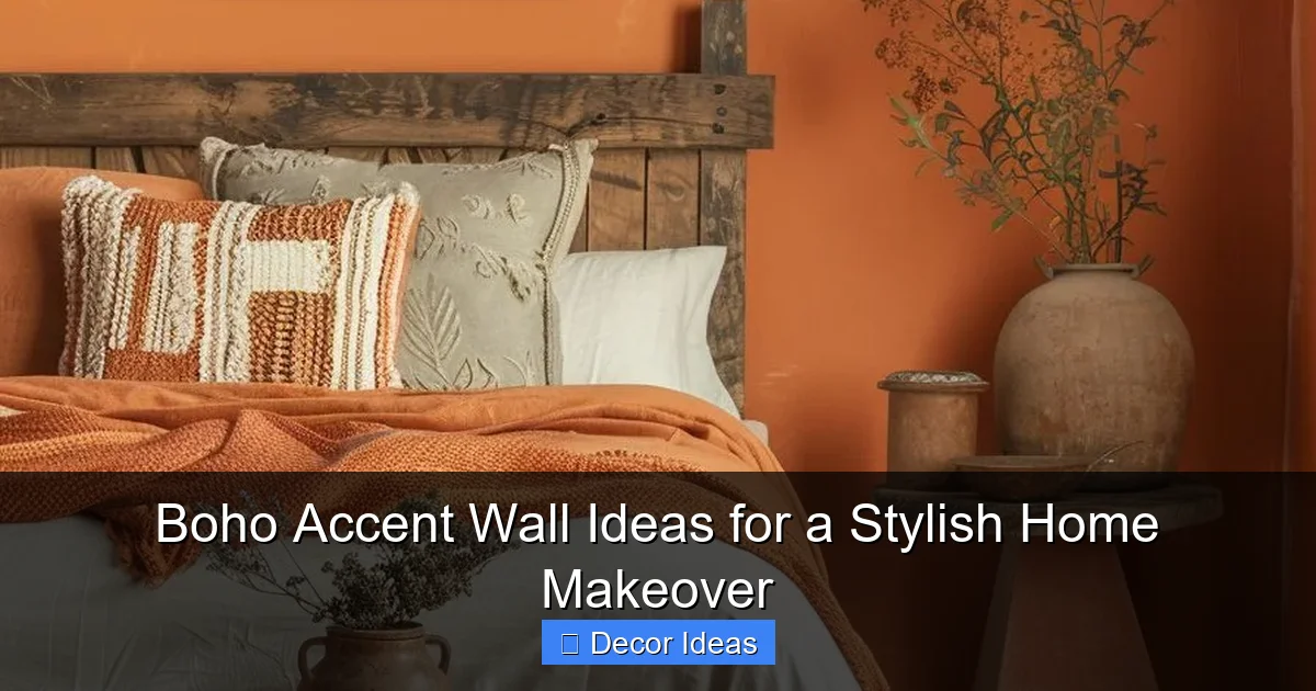 Boho Accent Wall Ideas for a Stylish Home Makeover