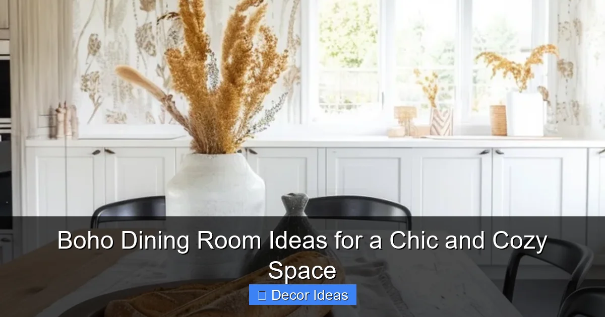 Boho Dining Room Ideas for a Chic and Cozy Space