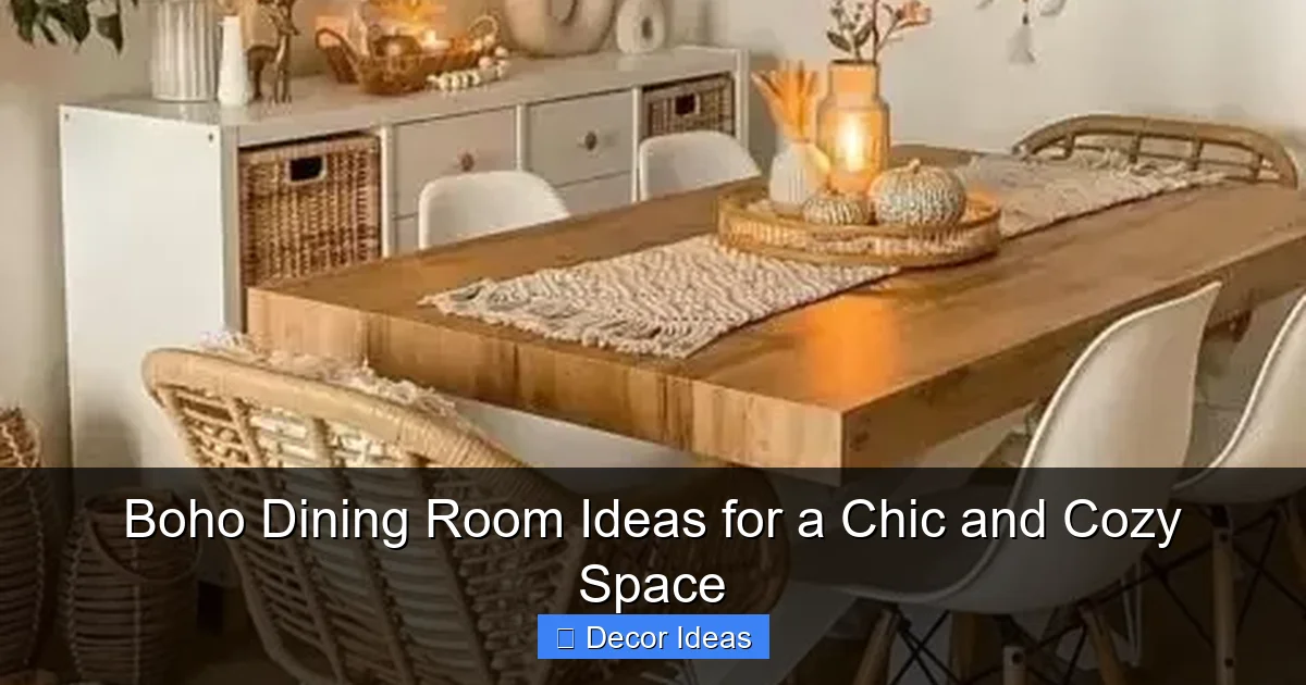 Boho Dining Room Ideas for a Chic and Cozy Space