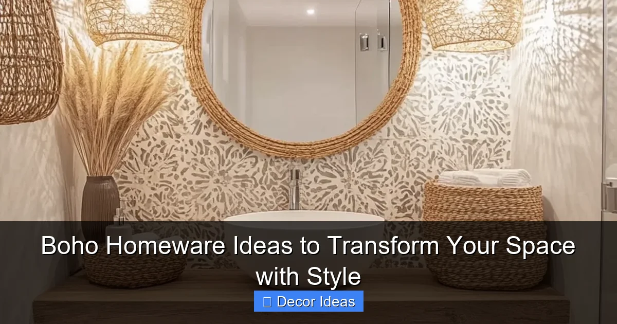 Boho Homeware Ideas to Transform Your Space with Style