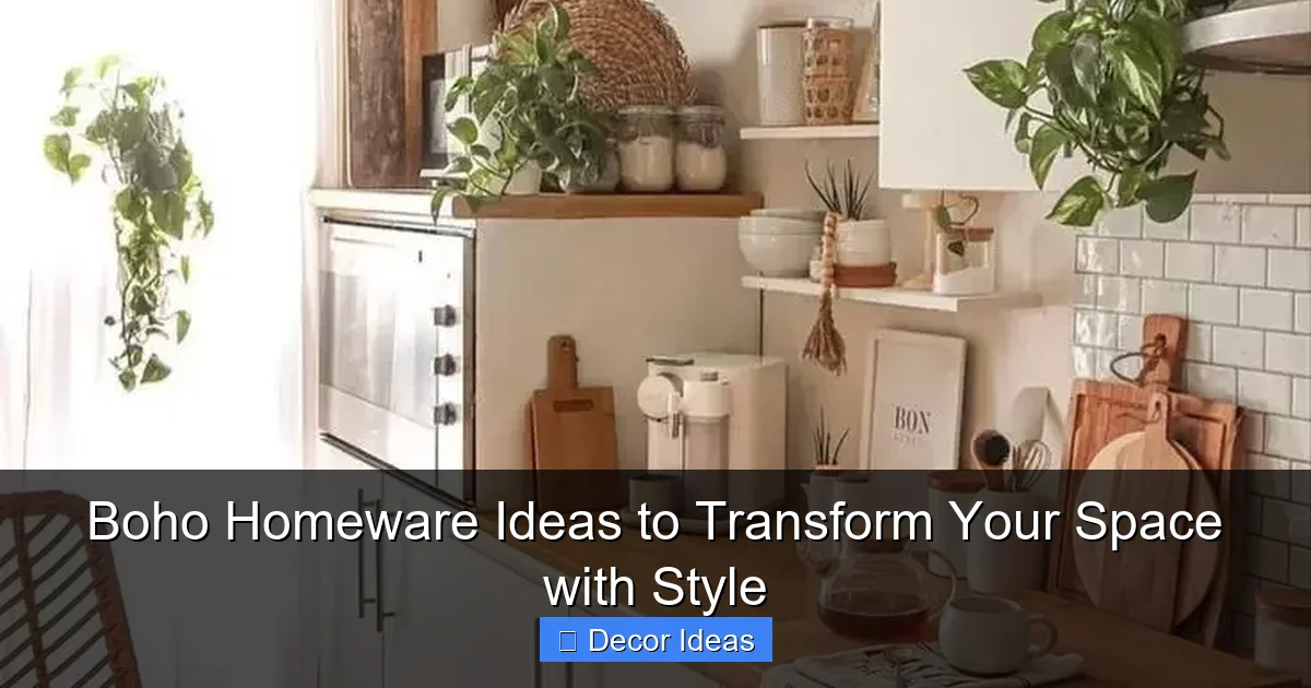 Boho Homeware Ideas to Transform Your Space with Style