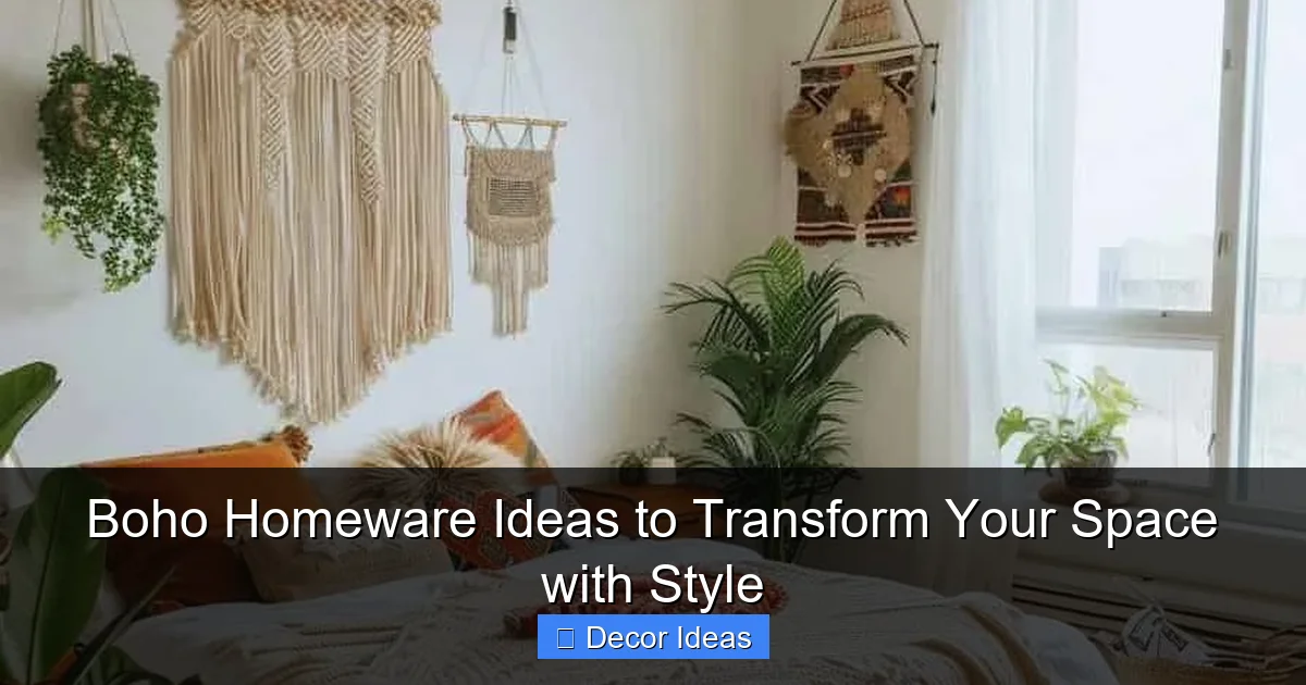 Boho Homeware Ideas to Transform Your Space with Style