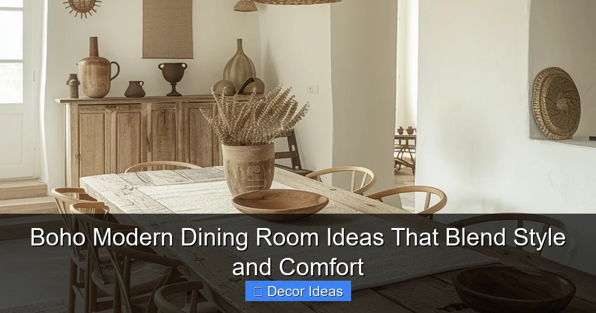 Boho Modern Dining Room Ideas That Blend Style and Comfort