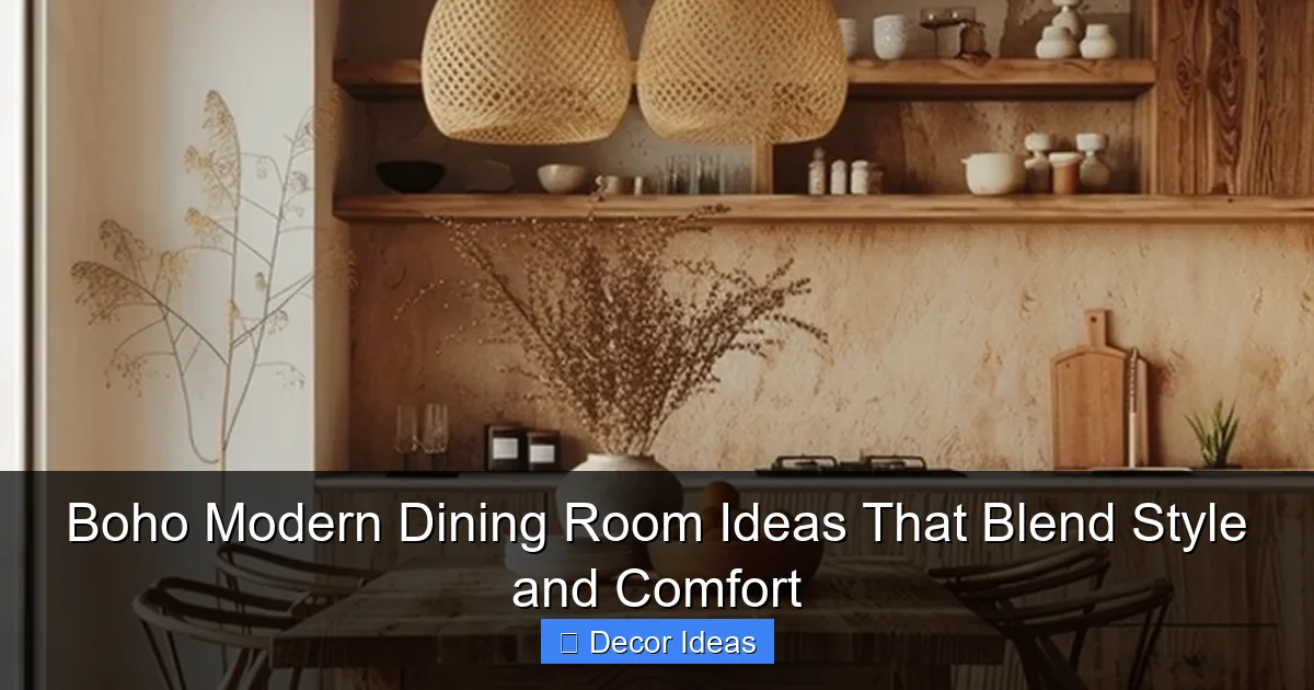 Boho Modern Dining Room Ideas That Blend Style and Comfort