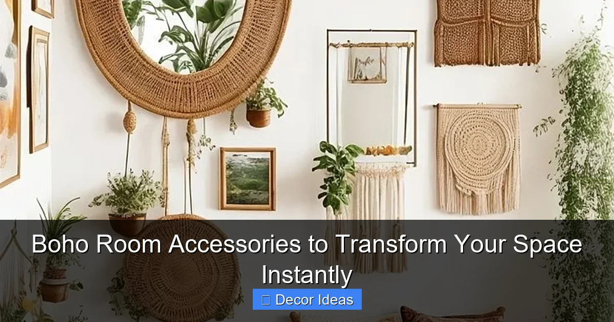Boho Room Accessories to Transform Your Space Instantly