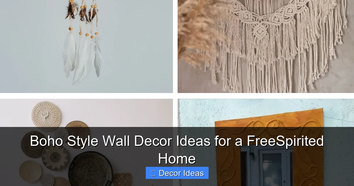 Boho Style Wall Decor Ideas for a FreeSpirited Home