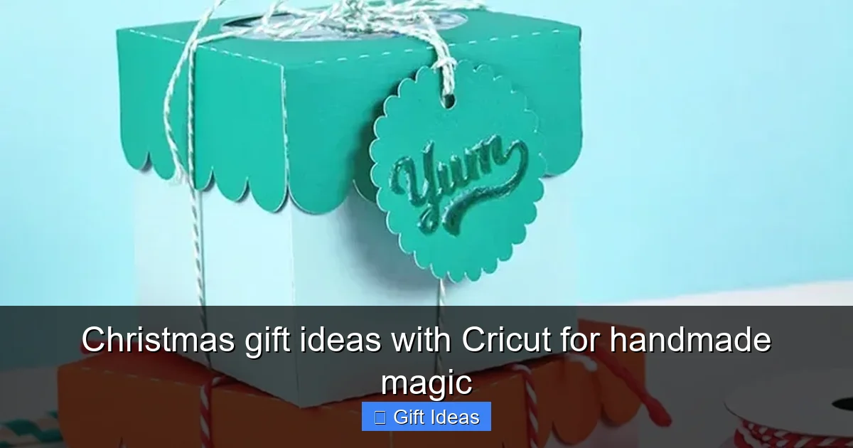 Christmas gift ideas with Cricut for handmade magic