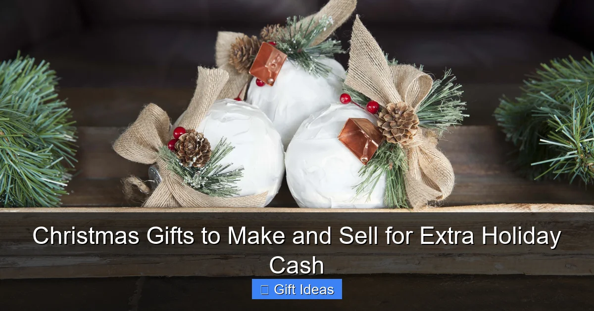 Christmas Gifts to Make and Sell for Extra Holiday Cash
