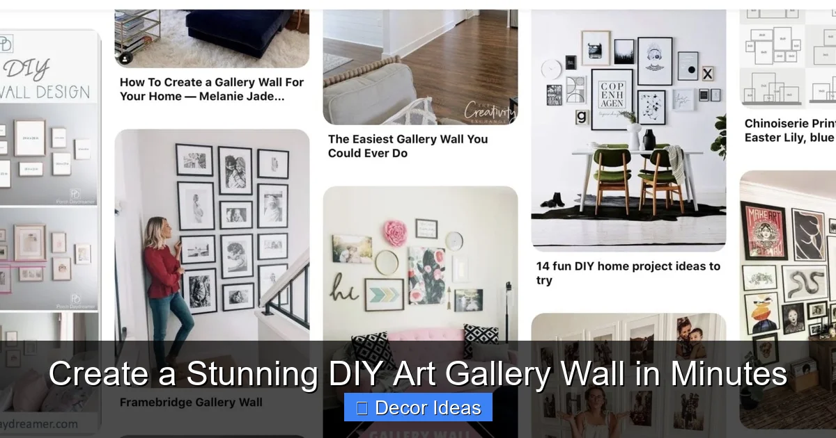 Create a Stunning DIY Art Gallery Wall in Minutes