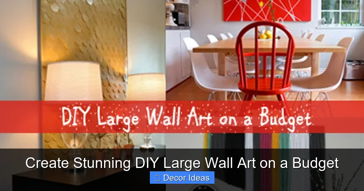 Create Stunning DIY Large Wall Art on a Budget
