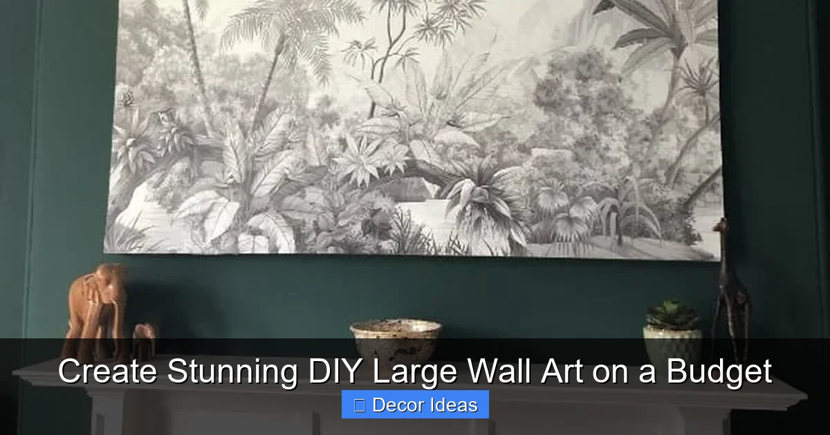 Create Stunning DIY Large Wall Art on a Budget