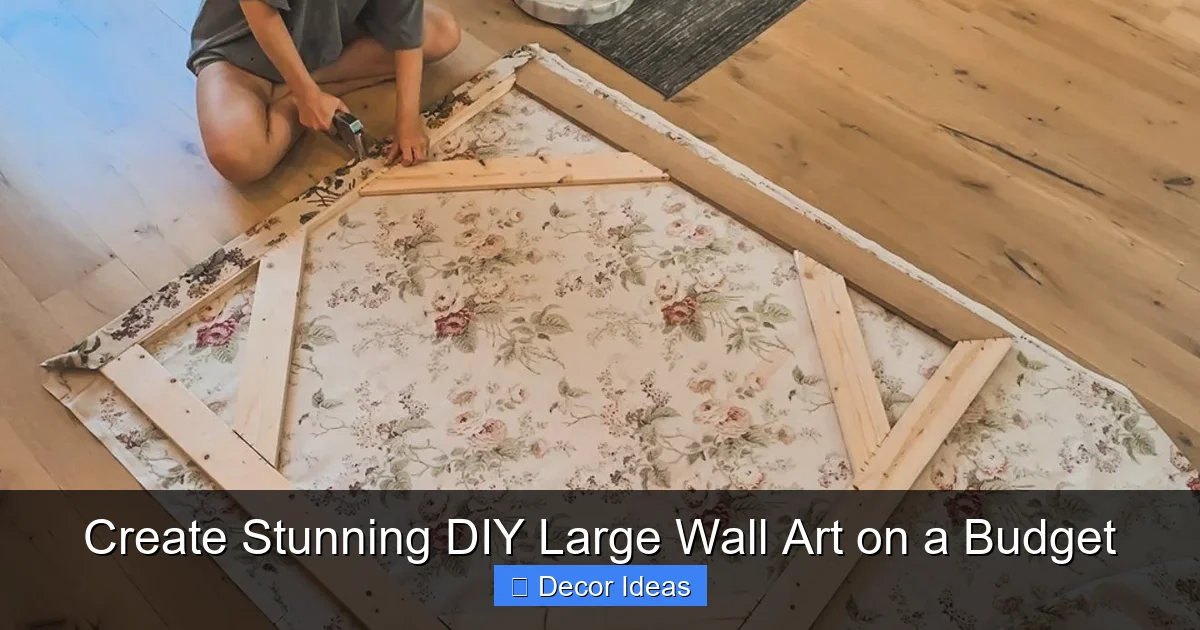 Create Stunning DIY Large Wall Art on a Budget