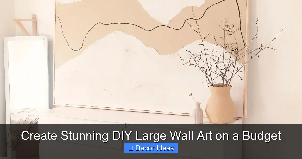 Create Stunning DIY Large Wall Art on a Budget