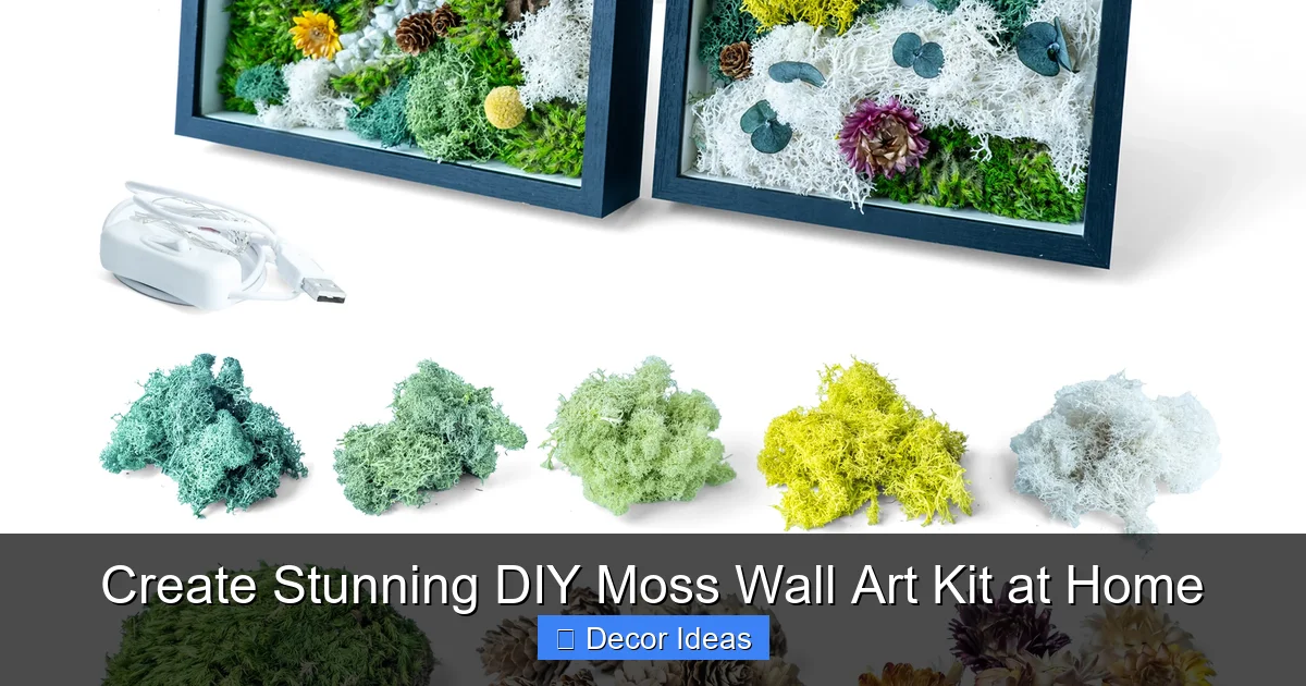 Create Stunning DIY Moss Wall Art Kit at Home