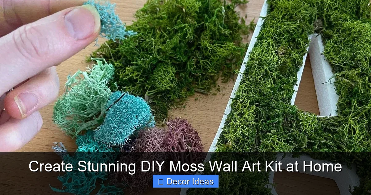Create Stunning DIY Moss Wall Art Kit at Home