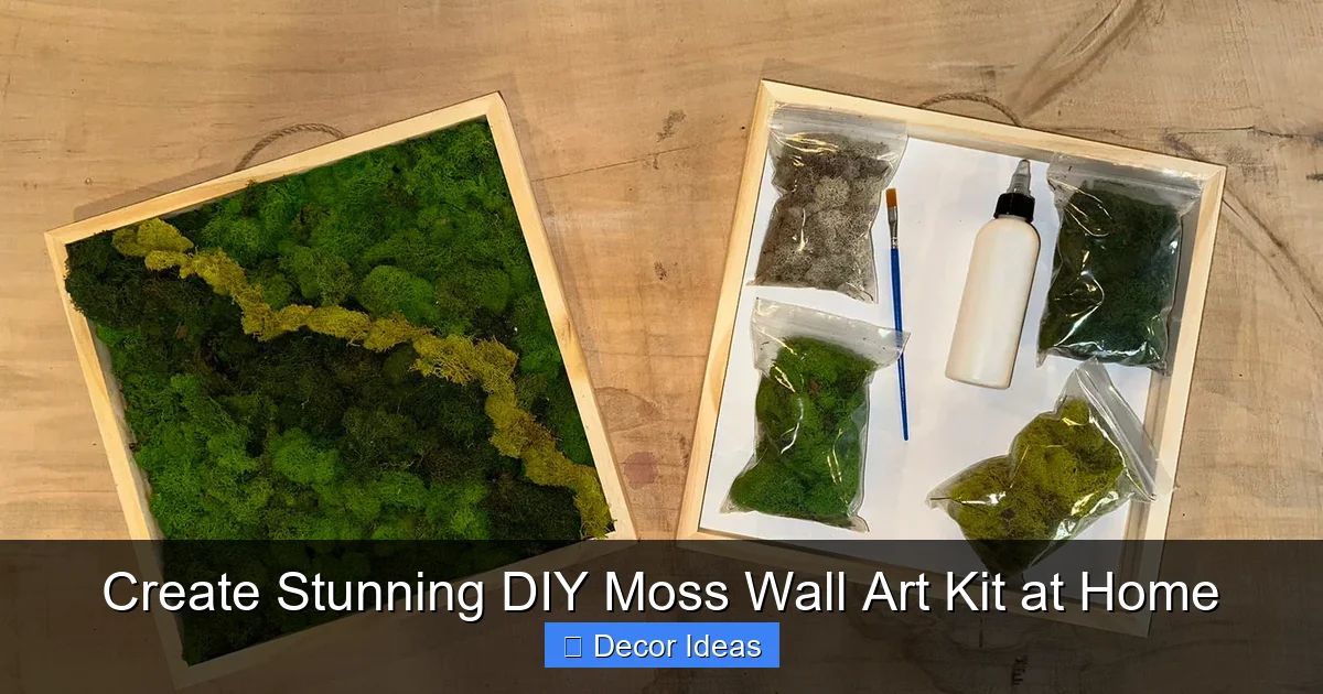 Create Stunning DIY Moss Wall Art Kit at Home