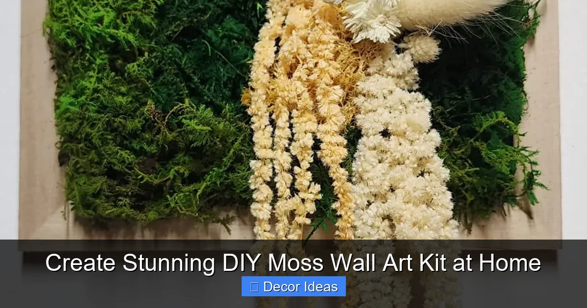 Create Stunning DIY Moss Wall Art Kit at Home