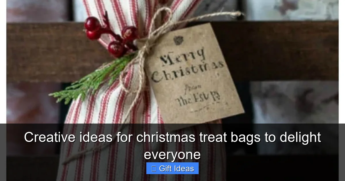 Creative ideas for christmas treat bags to delight everyone
