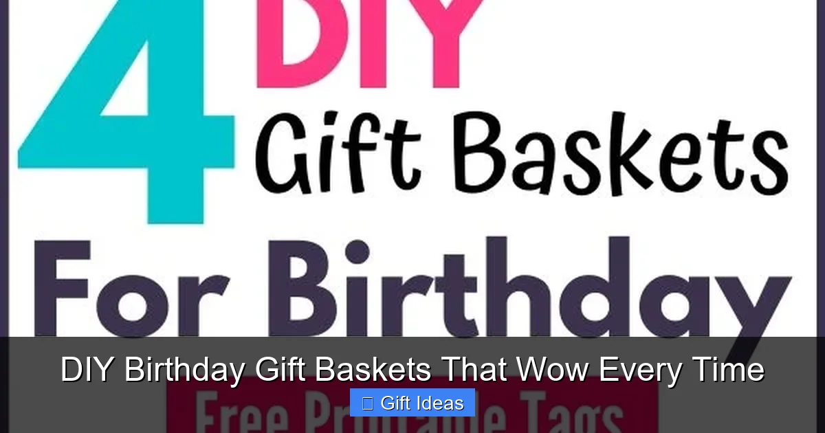DIY Birthday Gift Baskets That Wow Every Time