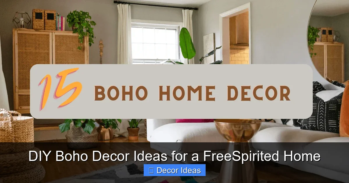 DIY Boho Decor Ideas for a FreeSpirited Home