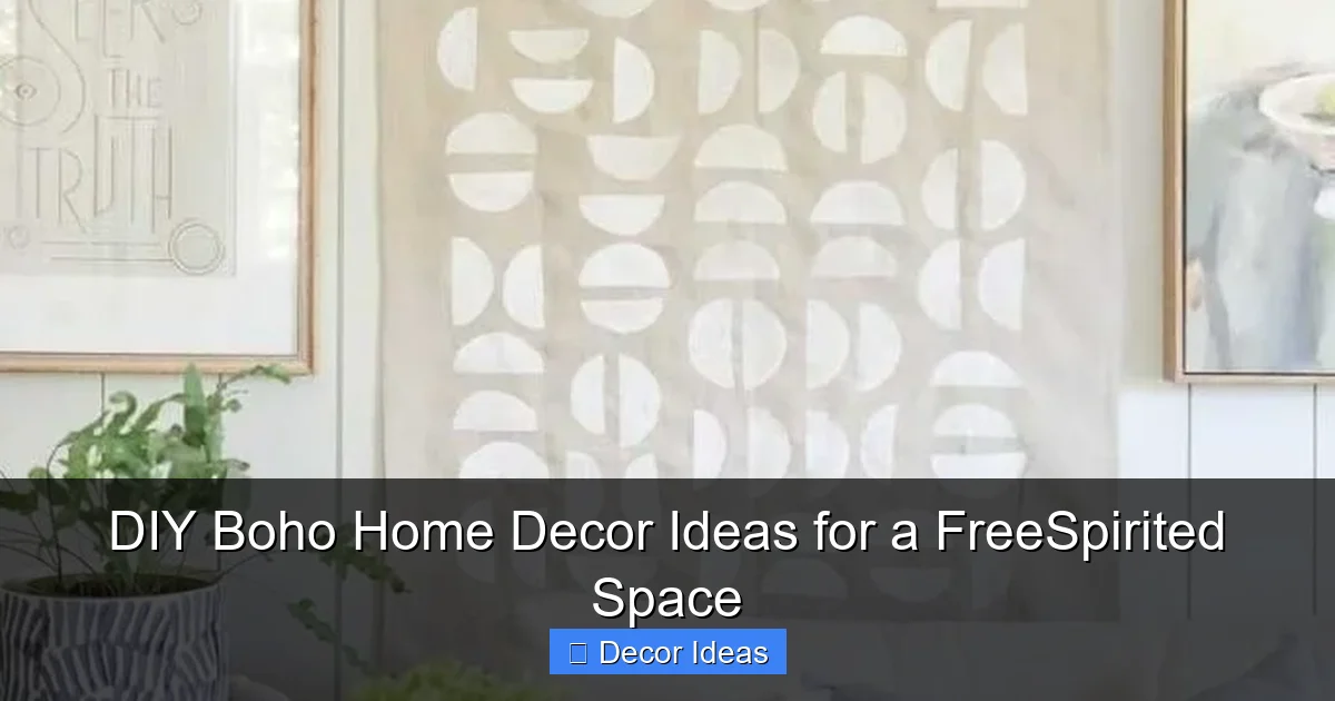 DIY Boho Home Decor Ideas for a FreeSpirited Space