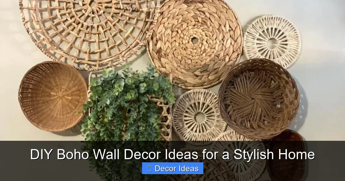 DIY Boho Wall Decor Ideas for a Stylish Home