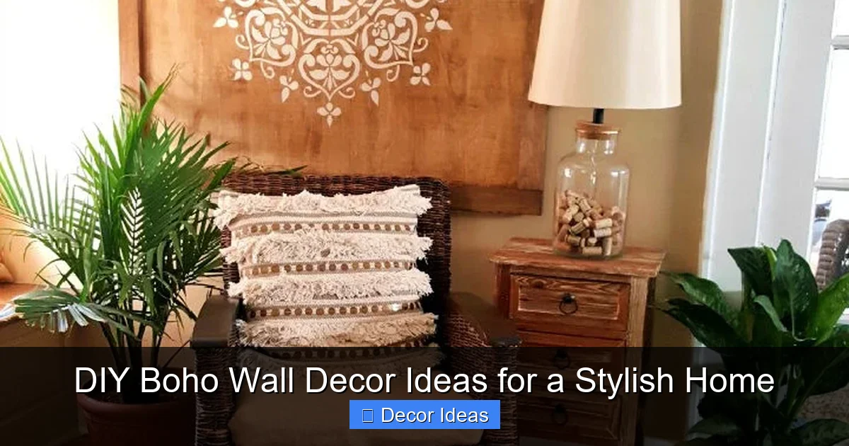 DIY Boho Wall Decor Ideas for a Stylish Home
